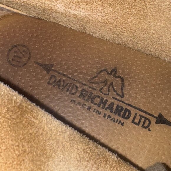 David Richard Ltd Mens Sz 11.5 Chukka Suede Desert Boots Made in Spain - Picture 7 of 8